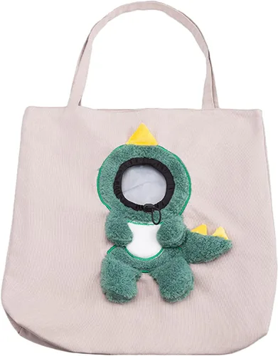 Vista 13 de Bolso de hombro de lona para mascotas, lindo transportador de gatos con forma de abeja, tamaño S, portátil para gatitos y cachorros, transportadores