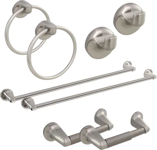 Vista 10 de Formosa Design Hardware - Juego de accesorios de baño (cromo pulido)