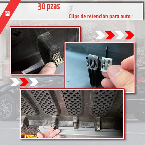 Vista 5 de OTUAYAUTO 30 clips de panel de ajuste interior 15748479 para GM 1994-2017 GM 1994-2017 clips de retención de tablero de consola de automóvil