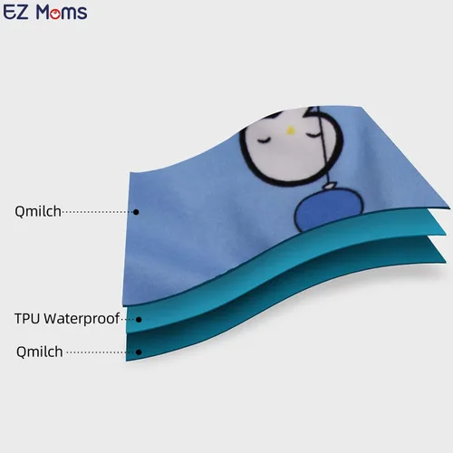 Vista 2 de EZ Moms 2 paquetes de pañales de natación para bebé, reutilizables, suaves y sedosos, pañales de natación lavables para niños y niñas, 2T, pañales