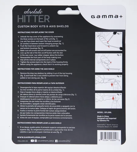 Vista 3 de GAMMA+ Replacement Absolute Hitter Custom Body Kit Lids, Set of 2 Trimmer Lids