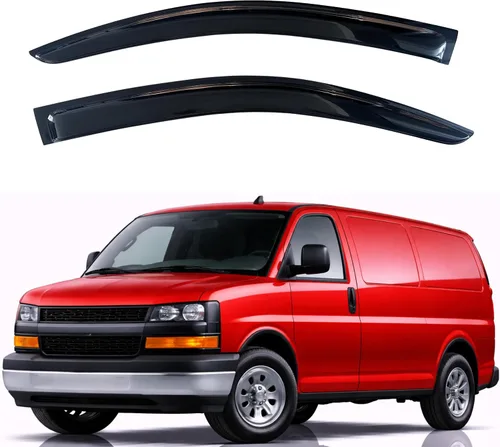 Vista 14 de KPY Protector de lluvia compatible con Ford Bronco 1980-1996, Ford F150 F250 F350, deflectores de ventilación lateral para visera de ventana