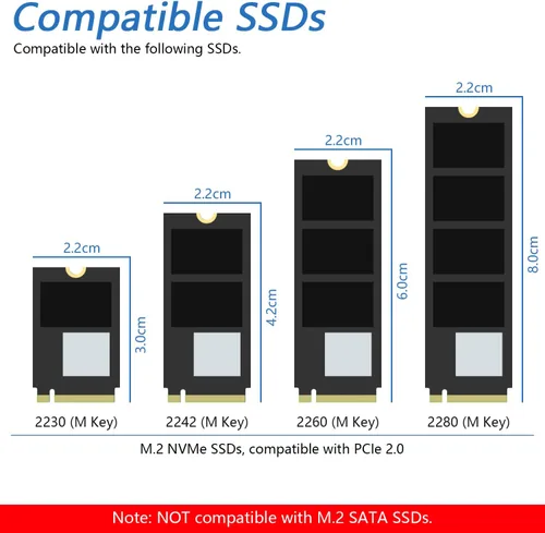 Vista 6 de Freenove Dual M.2 NVMe SSD HAT para Raspberry Pi 5, adaptador M.2 AI HAT 2 ranuras NAS RAID Kit, unidad de estado sólido tamaño 2230 2242 2260 2280