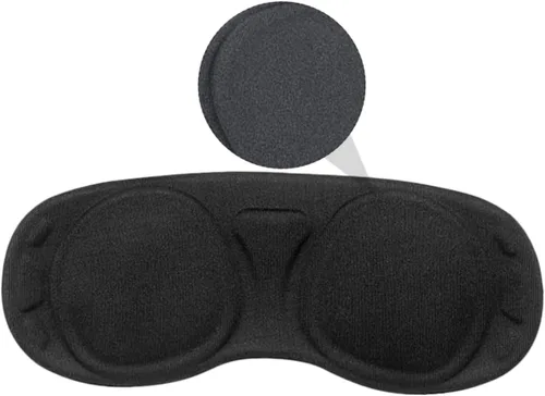 Vista 2 de Mikikit 2 pcs Vr Portable Lens Game Soft Virtual rift Anti- Compatible rift Rift Cover Black Scratch- Washable Sponge for Reality S Proof