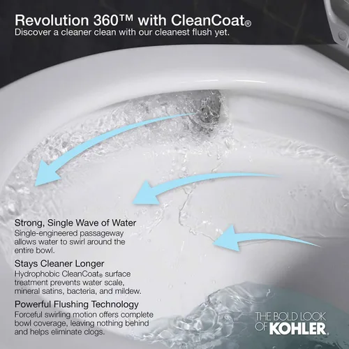 Vista 4 de KOHLER Cimarron Comfort - Cuenco para inodoro con altura alargada para silla