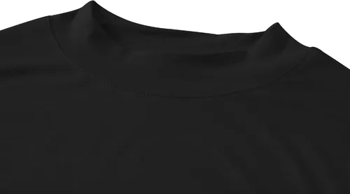 Vista 3 de Camiseta básica de manga larga con cuello alto y corte ajustado para mujer