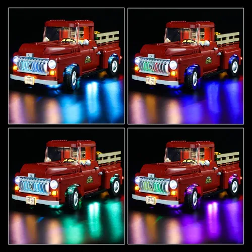 Vista 7 de Kyglaring Kit de luces LED compatible con Lego Set 10290, accesorios de iluminación compatibles con camioneta Creator, solo luces