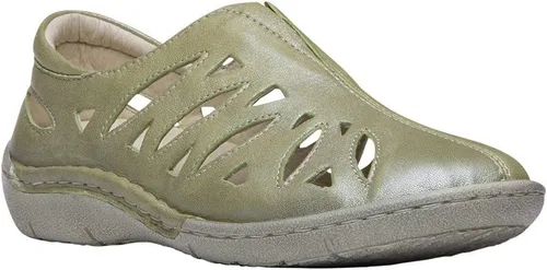 Vista 3 de Propet Mujeres Cameo Slip On Flats Casual - Negro, Gris, Plateadosalvia