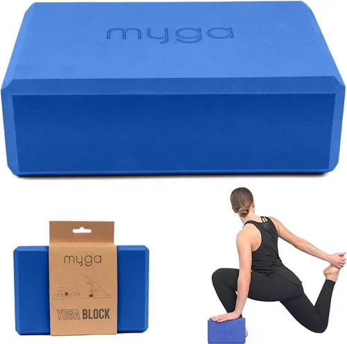 Vista 12 de MYGA Bloque de yoga, ladrillo ligero de espuma EVA para yoga, bloque antideslizante de alta densidad para posturas de yoga, pilates, equilibrio