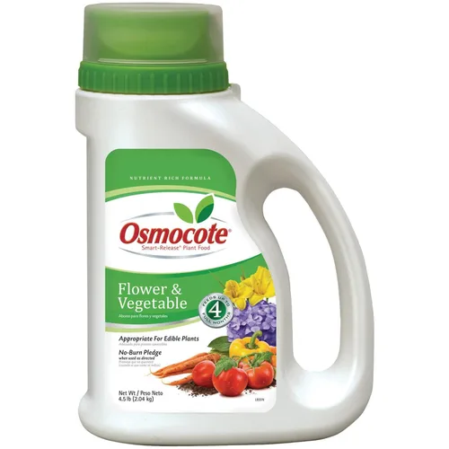 Vista 4 de Osmocote 277860 - Jarra de 4,5 libras para plantas, diseño de flores y verduras, Multicolor