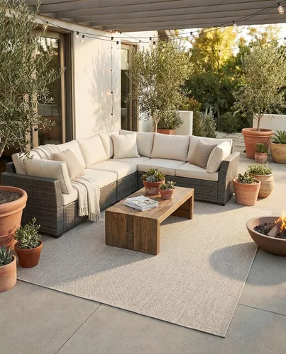 Vista 76 de Rugs.com Outdoor Solid Collection - Alfombra de pelo plano beige de 2 x 3 pulgadas, perfecta para entradas, cocinas, rincones de desayuno, piezas