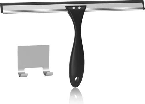 Vista 12 de AmazerBath Escobilla para puerta de cristal de ducha, escobilla de ducha para puertas de cristal, escobilla multiusos con gancho para puertas