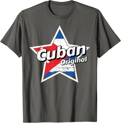 Vista 40 de Camisa Cubano Original Camisa Bandera de Cuba Camiseta Cubano, Negro