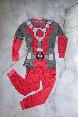 Vista 3 de Marvel Avengers Black Panther Deadpool Spiderman - Conjunto de pijama para hombre adulto