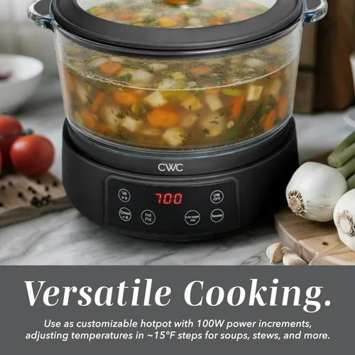 Vista 7 de COOK WITH COLOR Olla de arroz de vidrio mini de 3L baja en carbohidratos – Contiene 2 tazas crudas/Produce 6 tazas cocidas con cesta de filtro