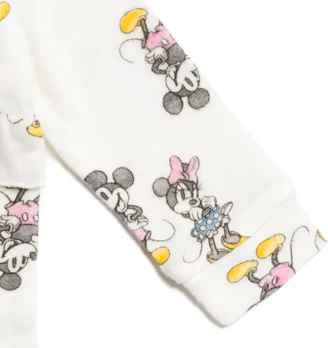 Vista 5 de Disney Mickey Mouse Minnie Mouse - Overol para bebé y niña con broche para dormir y jugar recién nacido a bebé