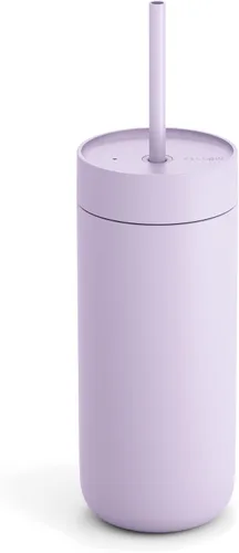 Vista 13 de Fellow Carter - Vaso de cerámica fría con forro de 16 onzas con tapa con popote, sin BPA No Metallic Taste, Cold 18 Hours, Stainless Steel