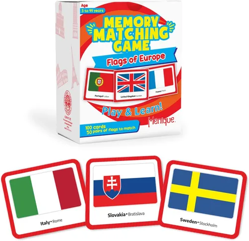Vista 20 de Menique Juego de Memoria de Banderas de Estados de EE. UU. – 100 Tarjetas (50 Parejas) – Aprende Banderas de Estados, Capitales y Abreviaturas