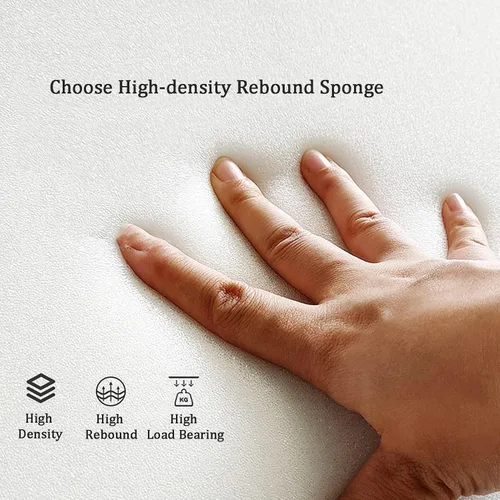 Vista 6 de WIGING Acolchado de pared anticolisión para niños, paneles de pared 3D, calcomanías de pared con tecnología de tela autoadhesiva para jardín de Verde