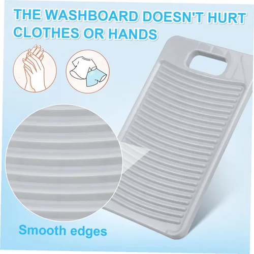 Vista 3 de Cabilock Ensaladera con tapa, tabla de lavado para colgar, tabla de lavado para camisas, pequeña para ropa, mini tablero de herramientas de viaje