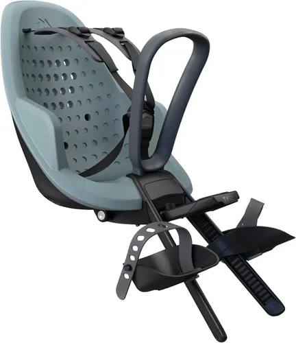 Vista 14 de Thule Yepp 2 - Asiento de bicicleta para niños, reposapiés ajustables, arnés de 5 puntos y diseño fácil de montar Negro