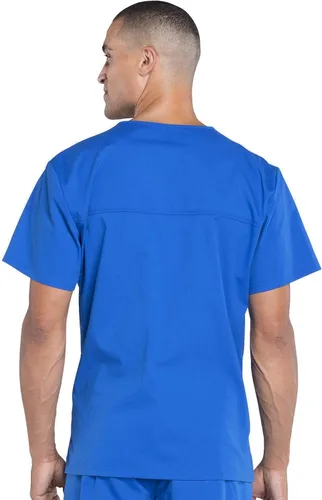 Vista 4 de Cherokee Ropa quirúrgica para hombre, cuello en V, ropa de trabajo profesional suave elástico WW675