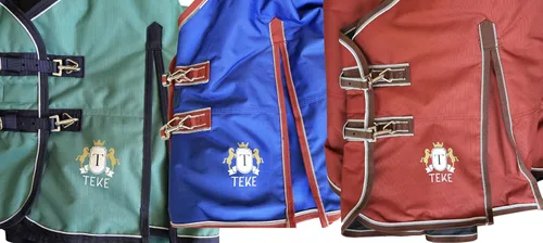 Vista 5 de T TEKE Mantas de participación de caballos Deluxe, 1200D impermeables y transpirables para el cuidado de caballos con relleno de 200 gramos