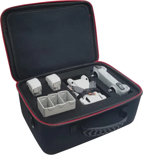 Vista 9 de Estuche rígido con insertos de espuma personalizables, funda rígida EVA resistente a los golpes para exteriores para drones pequeños, almacenamiento