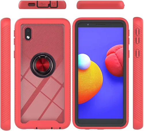 Vista 72 de Funda compatible con Xiaomi Poco X3 NFC, compatible con Xiaomi Poco X3 Pro/Poco X3 Ring Stand 3 en 1, color negro