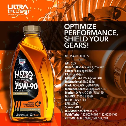 Vista 5 de ULTRA1PLUS SAE 75W-90 Aceite sintético para engranajes API GL-5 (Galón - 4 QTS)