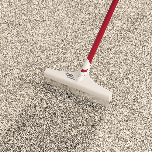 Vista 3 de ROBERTS Rastrillo y cepillo para alfombra de 12" con mango de 51