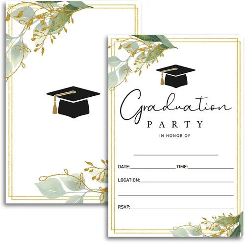 Vista 9 de FujLoy 20 tarjetas con sobres, invitaciones para fiestas de graduación 2026, 2026 para universidad, escuela secundaria, celebración de graduación