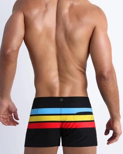 Vista 117 de Bang Men's Swimwear - Beach Shorts - Stretchy Quick-Dry All-Use Premium Swimsuit Trunk Square Cut