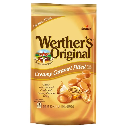 Vista 6 de Werther's Original caramelos duros rellenos con caramelo cremoso, 30 onzas