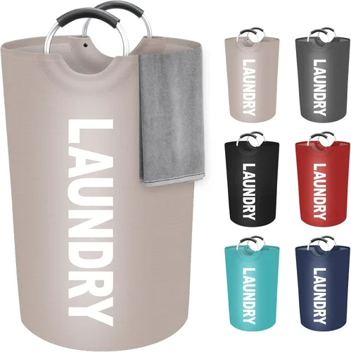 Vista 15 de StorageRight Cesta de Ropa Sucia Grande de 75L, Cesto de Ropa Sucia, Cesto de Ropa Sucia para Lavandería, Plegable, Cestas de Ropa Sucia Negro