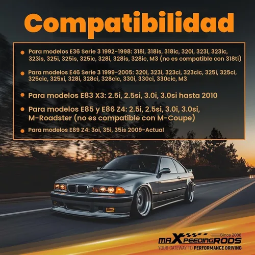 Vista 6 de maXpeedingrods Brazos de control de curvatura inferior trasera para E36 3-series 1992-1998, para E46 3-series 1999-2005, para E89 Z4 2009 - Negro