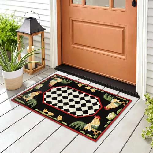 Vista 9 de Liora Manne FRONTPORCH - Alfombra duradera copetuda a mano para interiores y exteriores, decoración de aves de jardín de transición