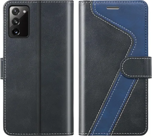 Vista 30 de Funda tipo cartera para Samsung Galaxy Note 8, funda de piel con bloqueo RFID, soporte magnético con tapa abatible, a prueba de golpes, compatible