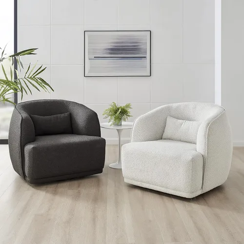 Vista 2 de muebles npd y más Silla giratoria Steward Boucle