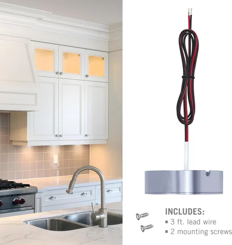 Vista 6 de Armacost Lighting TriVue 223310 - Luz de disco LED regulable, color blanco brillante (4000 K) con acabado de aluminio plateado
