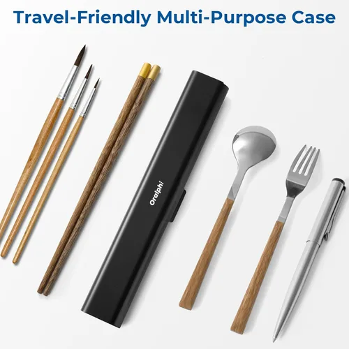 Vista 6 de Estuche de viaje para cepillo de dientes de aluminio, soporte portátil para cepillo de dientes, contenedor resistente para cepillo de dientes manual