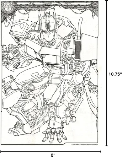 Vista 9 de Transformers - Juego de libro para colorear y actividades para niños, 2 libros de actividades y blocs de calcomanías con Optimus Prime, Bumblebee