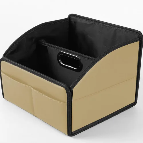 Vista 12 de Caja Organizadora de Asiento Delantero-Trasero para Automóvil - Organizador Portátil de Asiento de Pasajero, Organizador de Asiento de Automóvil