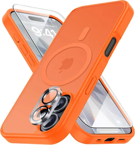 Vista 33 de Yriklso 3 en 1 Funda Magnética Fuerte para iPhone Air, 1X Protector de Pantalla + 1X Protector de Lente de Cámara, Cubierta Protectora a Prueba