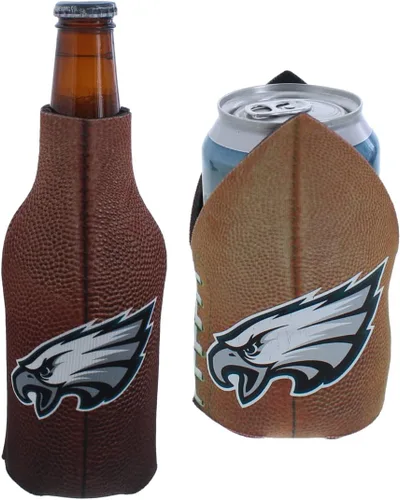 Vista 17 de Soporte aislante para latas y botellas de fútbol americano enfriador de bebidas Huggie (Nueva Orleans (Saints) - Negro) Nueva Orleans (Santos)