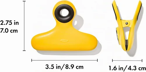 Vista 2 de OXO Good Grips - Clips magnéticos de alta resistencia, 4 piezas Colores surtidos