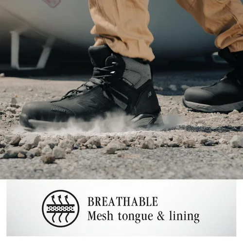 Vista 6 de New Balance Botas de trabajo impermeables Allsite con punta compuesta para hombre, Negro