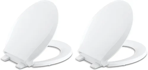 Vista 15 de KOHLER 4639-RL-0 Cachet ReadyLatch Asiento de inodoro redondo con cierre suave, color blanco