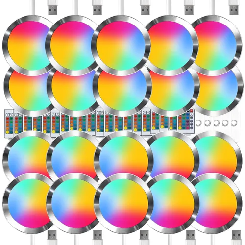 Vista 13 de 1 pieza de kit de lámpara LED RGB con control remoto 001, función de memoria de fallo de energía para impresoras 3D Bambu Lab Multicolor Makerworld