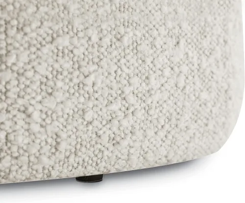 Vista 4 de Poly & BARK Otomana Basilea en Crema White Boucle